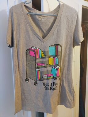 Out Of Print Book Cart Tee